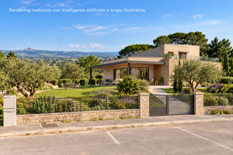 Villa Verucchio – Terreno edificabile panoramico con ampio giardino